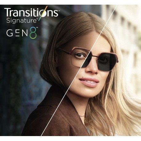 Lente fotocromatica Transitions® GEN 8 marrone - Waltlens